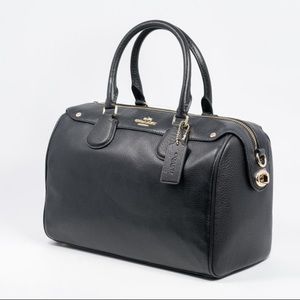 COACH Leather Bennett Crossbody in Black